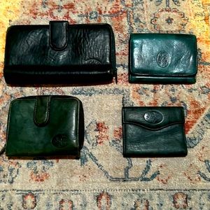 Vintage Ladies Buxton Green Wallet Bundle